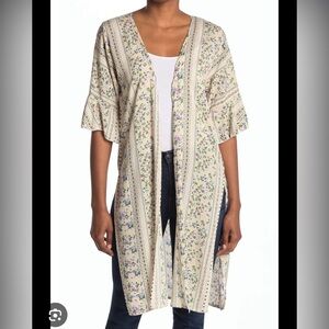 Melrose Market Ruana Floral Duster